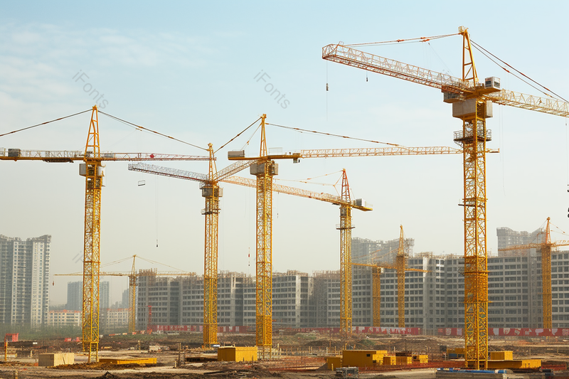 壮阔建筑工地塔吊,高清,摄影图,摄影图片,图片大全,摄影图免费下载
